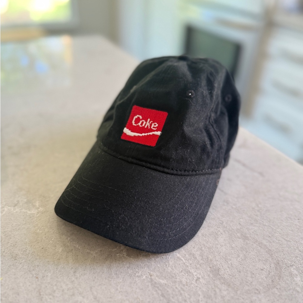Rare ASOS limited edt.  Coca Cola Coke Black Baseball dad hat Cap unstructured